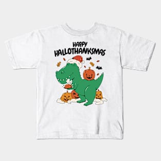 Festive Dino Delight Kids T-Shirt